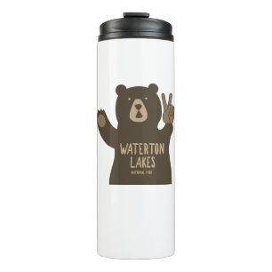 Bouteilles Isothermes Parc national des Lacs-Waterton Ours de paix