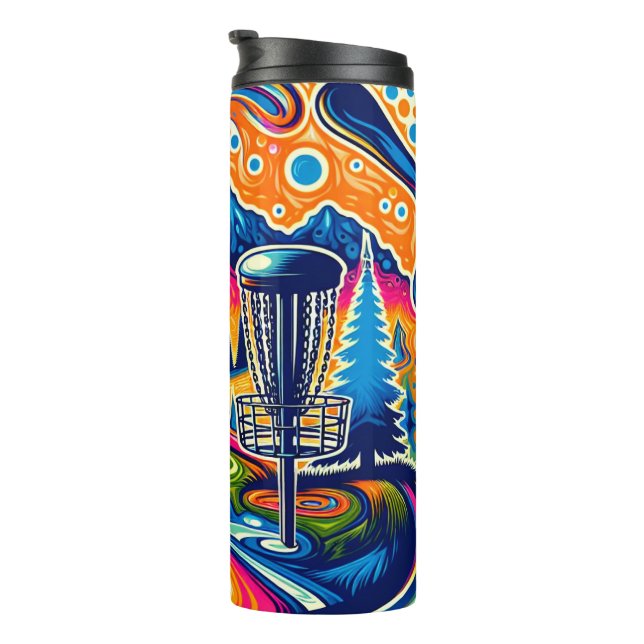 Bouteilles Isothermes Parcours de golf sur disque psychédélique dans les (Tourné sur la droite)