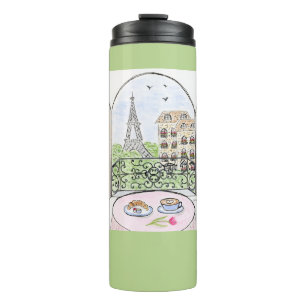 Bouteilles Isothermes Paris et tour Eiffel fantaisistes PARLONS MAHJONG