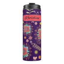 Parobuline thermique florale personnalisée