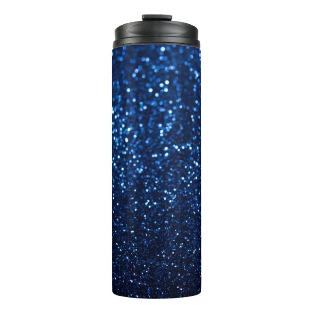 Bouteilles Isothermes Parties scintillant bleue Texture Festive Étincell (Devant)