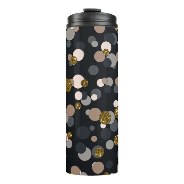 Bouteilles Isothermes Parties scintillant Confetti Peach, Maple, Grey an (Devant)