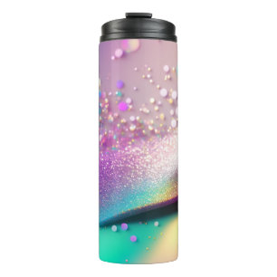 Bouteilles Isothermes Parties scintillant d'argent Holographique Thermal