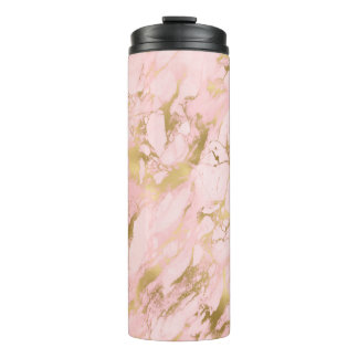 Bouteilles Isothermes Parties scintillant de marbre rose or Rose