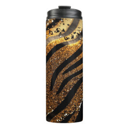 Bouteilles Isothermes Parties scintillant de tigre Paruline thermique 12