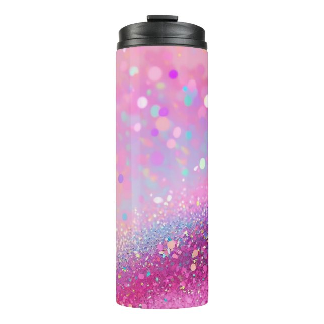 Bouteilles Isothermes Parties scintillant holographique rose Tumbler the (Devant)