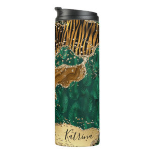 Bouteilles Isothermes Parties scintillant moderne Poster de animal Green