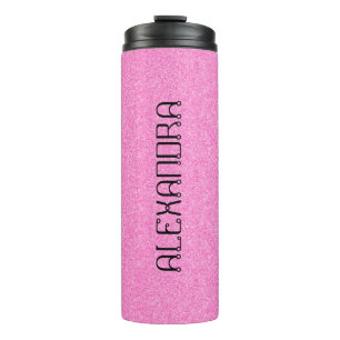 Bouteilles Isothermes Parties scintillant rose Chic Motif Mame Personnal
