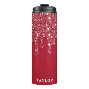 Bouteilles Isothermes Parties scintillant rouge personnalisée
