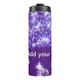 Bouteilles Isothermes Parties scintillant violet simple étoiles scintill