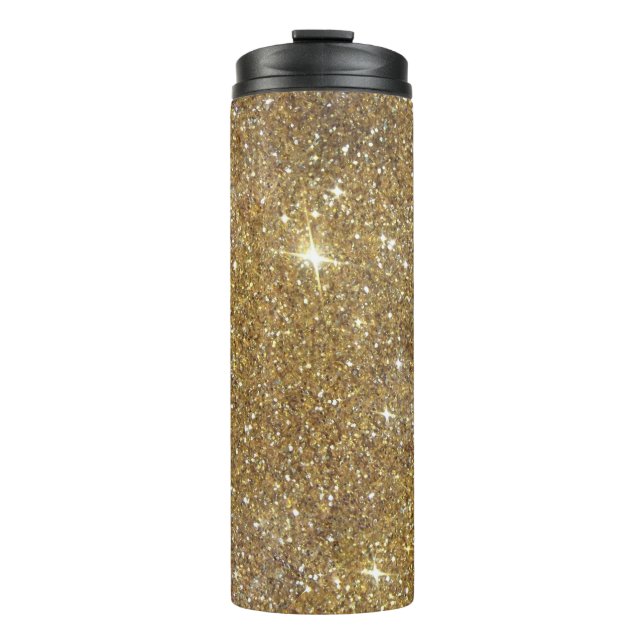 Bouteilles Isothermes Parties scintillantes de luxe d'or - image (Devant)