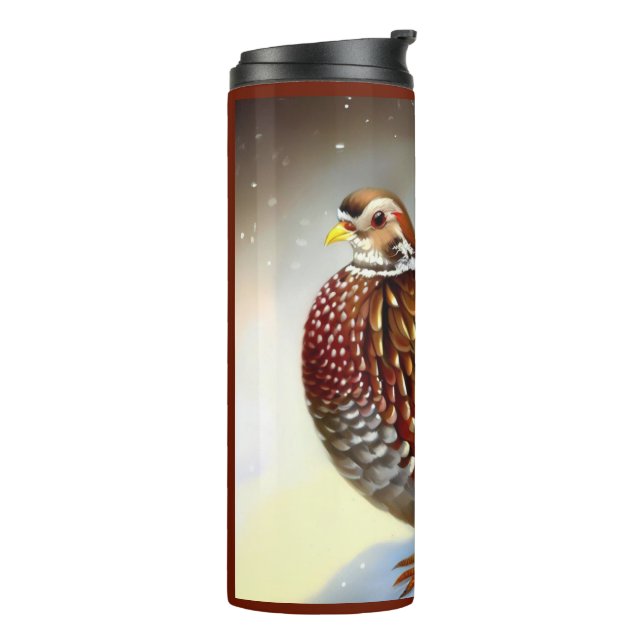 Bouteilles Isothermes Partridge de Noël 1 (Tourné sur la gauche)