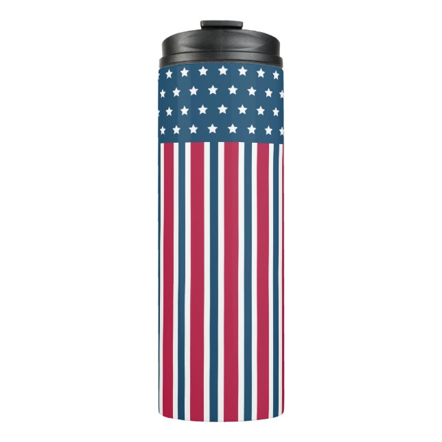 Bouteilles Isothermes Paruline à café patriotique (Devant)