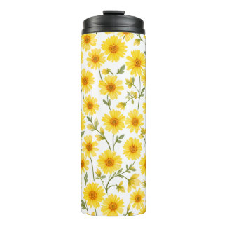 Bouteilles Isothermes "Paruline florale d'été 16oz, étanche, isolée"