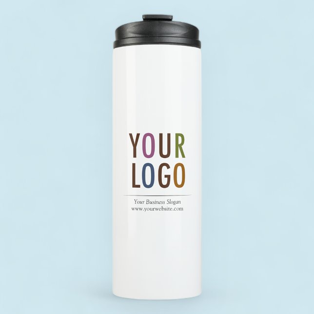 Bouteilles Isothermes Paruline inoxydable avec logo de l'entreprise Pas  (MISOOK White Thermal Tumbler with Logo)