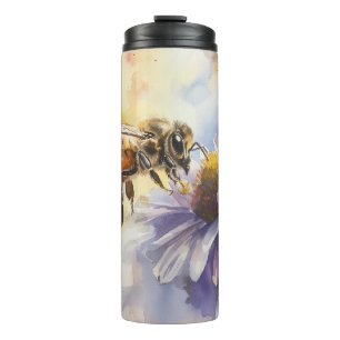 Bouteilles Isothermes Paruline isolée abeille et marguerite - Inspiré pa