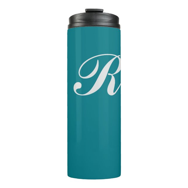 Bouteilles Isothermes Paruline isolée Monogramme personnalisée (Devant)
