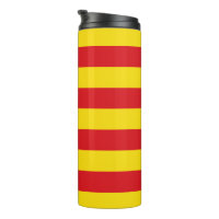 Paruline thermale avec drapeau de Catalogne