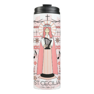 Bouteilles Isothermes Paruline thermale catholique : St. Cecilia
