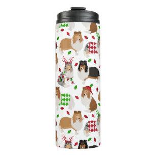 Bouteilles Isothermes Paruline thermale de Noël Roough Collie