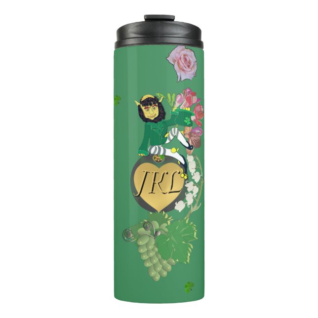 Bouteilles Isothermes Paruline thermale fleurie Leprechaun (Devant)
