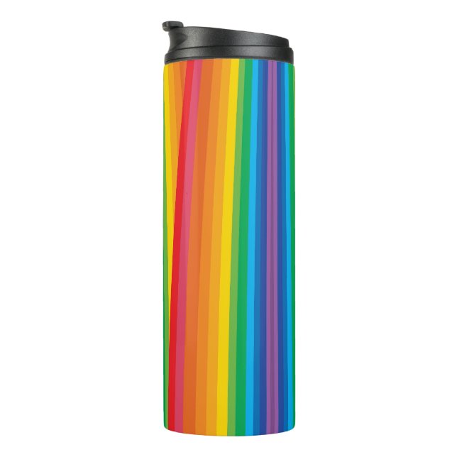 Bouteilles Isothermes Paruline thermale Retro Rainbows (Tourné sur la droite)