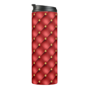 Bouteilles Isothermes Paruline thermale Tufted Diamond Rouge Or