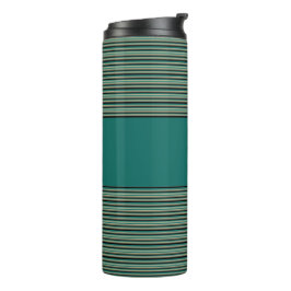 Bouteilles Isothermes Paruline thermique à rayures turquoise