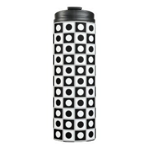 Bouteilles Isothermes Paruline thermique Abstraite moderne noir et blanc