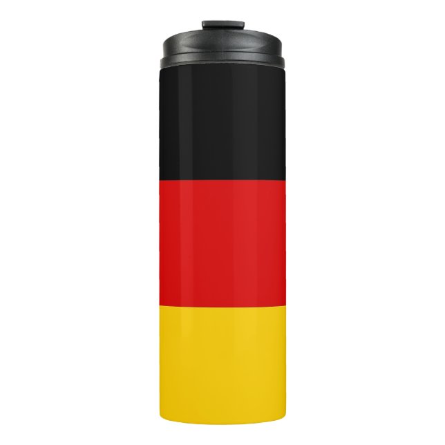 Bouteilles Isothermes Paruline thermique avec drapeau d'Allemagne (Devant)