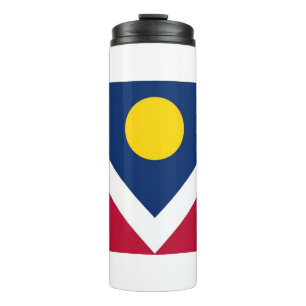 Bouteilles Isothermes Paruline thermique avec drapeau de Denver, USA