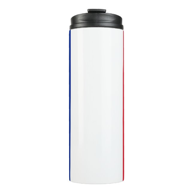 Bouteilles Isothermes Paruline thermique avec drapeau de France (Devant)