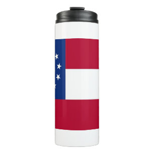 Bouteilles Isothermes Paruline thermique avec drapeau de Géorgie, USA