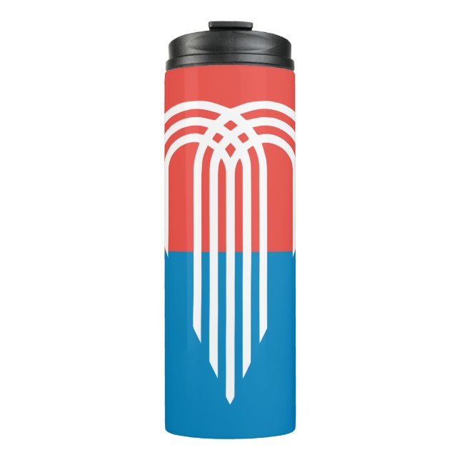 Bouteilles Isothermes Paruline thermique avec drapeau de Kansas City (Devant)