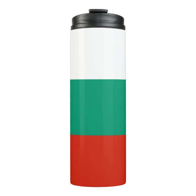 Bouteilles Isothermes Paruline thermique avec drapeau de la Bulgarie (Devant)