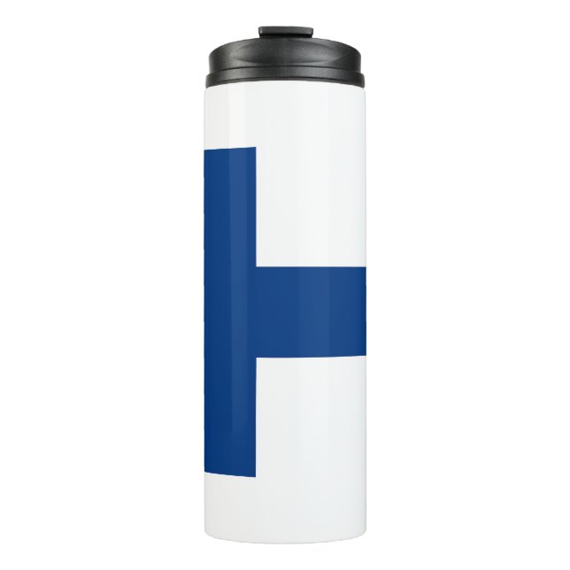 Bouteilles Isothermes Paruline thermique avec drapeau de la Finlande (Devant)