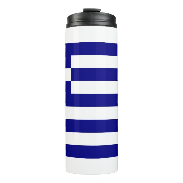 Bouteilles Isothermes Paruline thermique avec drapeau de la Grèce (Devant)