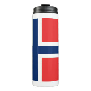 Bouteilles Isothermes Paruline thermique avec drapeau de la Norvège