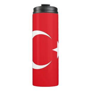 Bouteilles Isothermes Paruline thermique avec drapeau de la Turquie