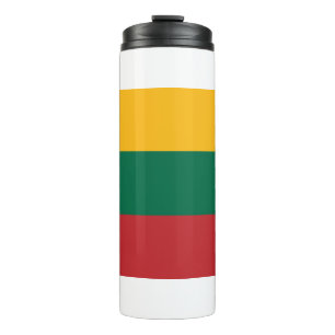 Bouteilles Isothermes Paruline thermique avec drapeau de Lituanie