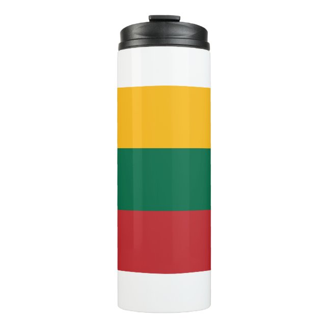 Bouteilles Isothermes Paruline thermique avec drapeau de Lituanie (Devant)