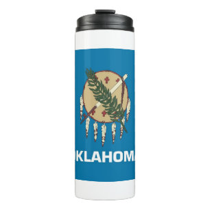 Bouteilles Isothermes Paruline thermique avec drapeau de l'Oklahoma, Éta