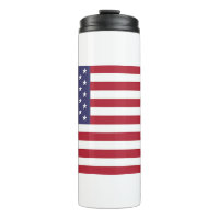 Paruline thermique avec drapeau des Etats-Unis