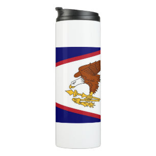 Bouteilles Isothermes Paruline thermique avec drapeau des Samoa américai