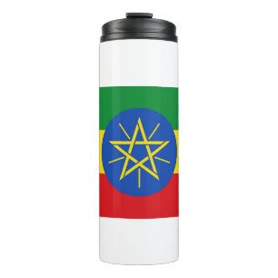 Bouteilles Isothermes Paruline thermique avec drapeau d'Éthiopie