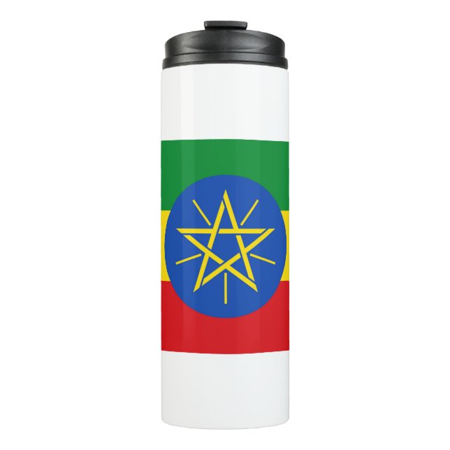 Bouteilles Isothermes Paruline thermique avec drapeau d'Éthiopie (Devant)