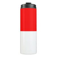 Paruline thermique avec drapeau d'Indonésie