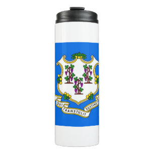 Bouteilles Isothermes Paruline thermique avec drapeau du Connecticut, Ét