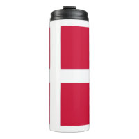Paruline thermique avec drapeau du Danemark