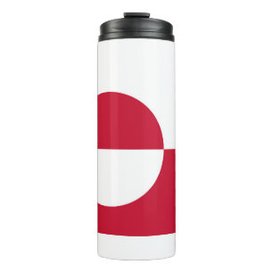 Bouteilles Isothermes Paruline thermique avec drapeau du Groenland